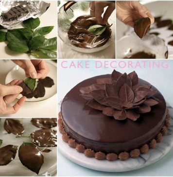 Leaf Chocolate Cake