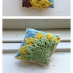 Quarter Sunflower Square Free Crochet Pattern