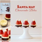 Strawberry Santa Hat Cheesecake Bites no bake