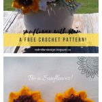 Sunflowers for Decor Free Crochet Pattern