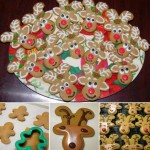 Turn your gingerbread men upside down and they become adorable Reindeer Cookies