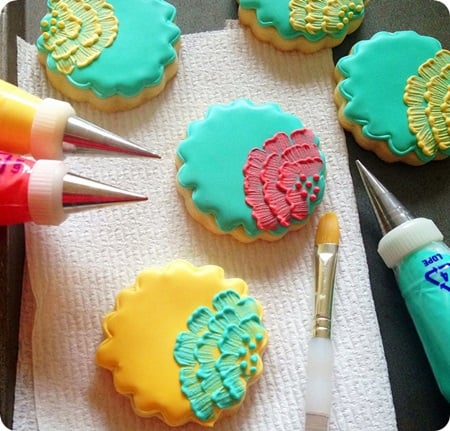 Brush Embroidery Cookie
