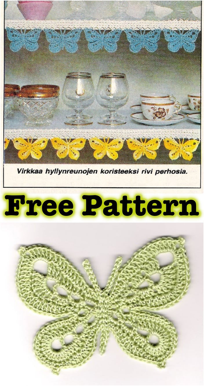Crochet Butterfly with Free Pattern