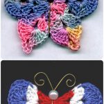 Crochet Mary G’s Butterfly Pins with Free Pattern