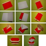 DIY Cute Origami Santa-3