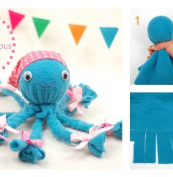 DIY No-Sew Fleece Octopus Craft