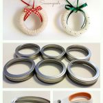 Mason Jar Lid Wreath Ornaments