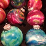 Melted Crayon Christmas Ornaments