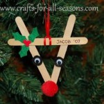 Popsicle Stick Reindeer Ornaments