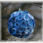 Rolled flower ornament