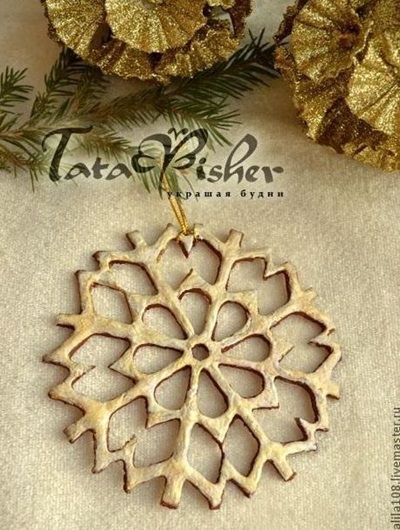 50 Creative DIY Christmas Ornament Ideas and Tutorial-Salt Dough Snowflake Ornaments