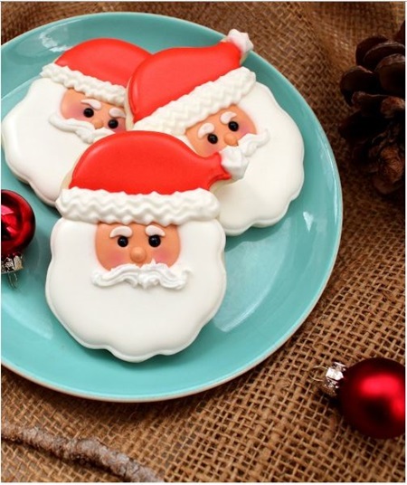 Santa Face Cookies