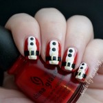 Santa Suit christmas nails art