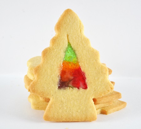 Stained Glass Christmas Cookies