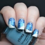 Winter Wonderland christmas nails art