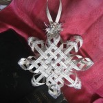 Woven Paper Snowflake Ornaments
