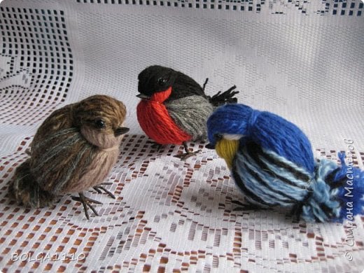 DIY Yarn Birdies