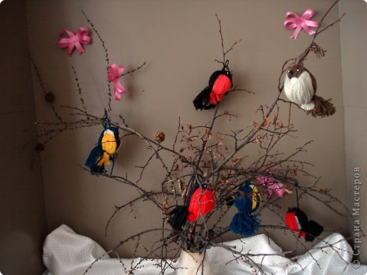 DIY Yarn Birdies