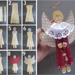 DIY Christmas Popsicle Angel Ornaments