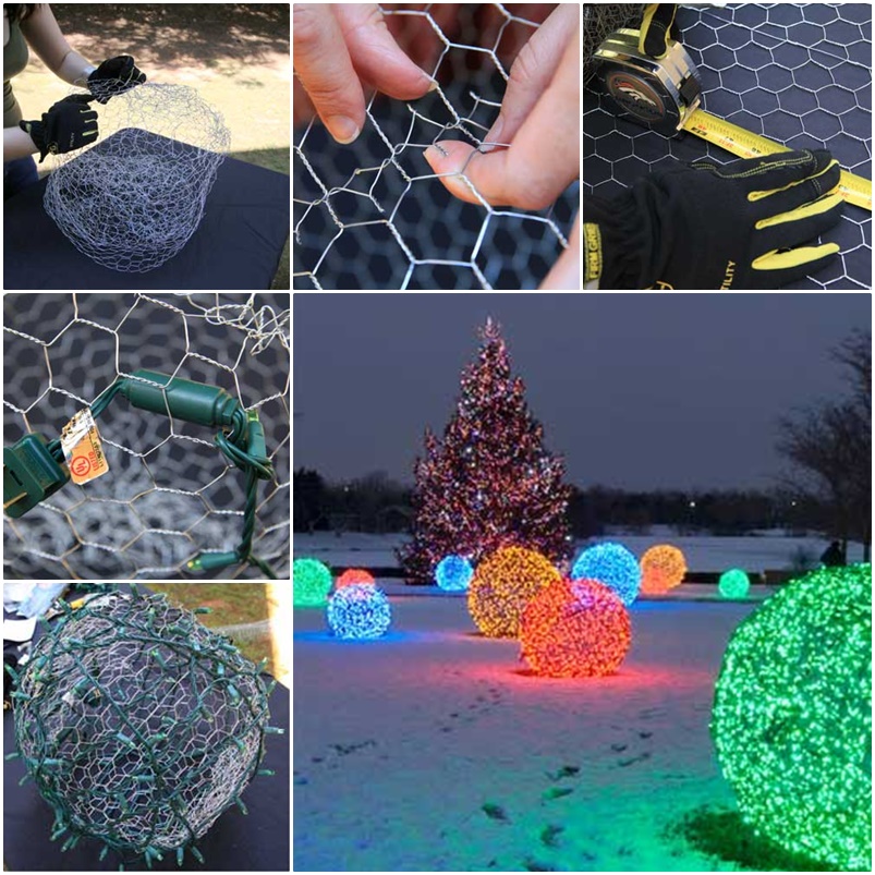DIY Christmas Light Balls