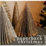 paperback book christmas tree