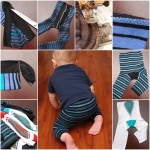 DIY Baby and Toddler Leggings from Mens Dress Sock