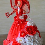 DIY Barbie Chocolate Bouquet dress-09