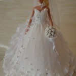 DIY Barbie Chocolate Bouquet dress-11