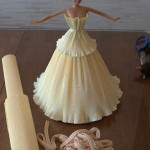 DIY Barbie Chocolate Bouquet dress-23