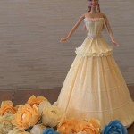 DIY Barbie Chocolate Bouquet dress-25