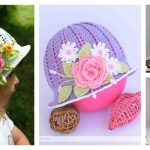 Crochet Pretty Panama Hat for Girls Free Pattern