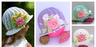 Crochet Pretty Panama Hat for Girls Free Pattern