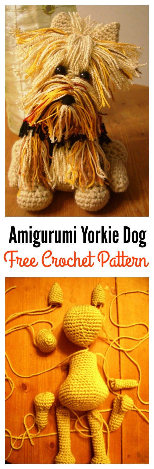 Adorable Amigurumi Yorkie Dog FREE Crochet Pattern 