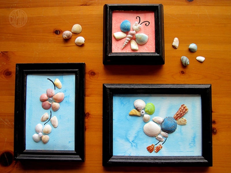 Adorable Seashell Craft Ideas-seashell-art