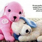 Crochet dog with free pattern