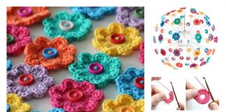 Mini Hoop Flowers FREE Crochet Pattern