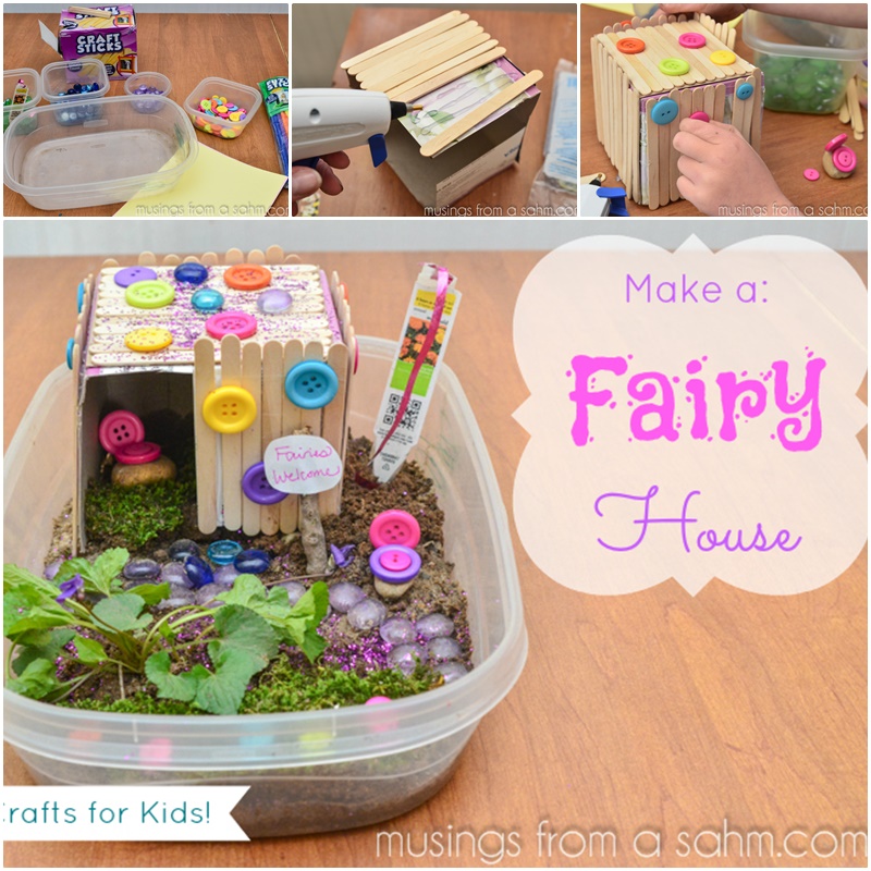 diy a fairy house craft with kids