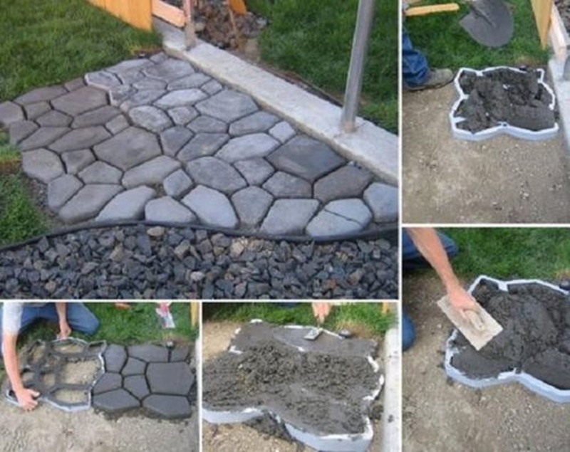 Cool DIY Garden Path Ideas Easy Stone Path