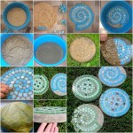 Cool DIY Garden Path Ideas diy  Mosaic Stepping Stones