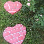 Cool DIY Garden Path Ideas heart shaped stone path