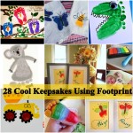 Cool Keepsakes Using Footprint Art DIY Ideas and Projects