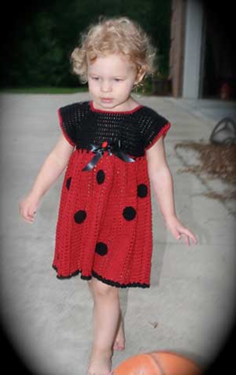 Crochet Ladybug dress