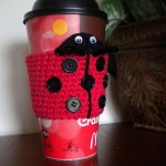 Crochet Sadie the Ladybug Coffee Cozy