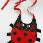 DIY Ladybug Baby Bib