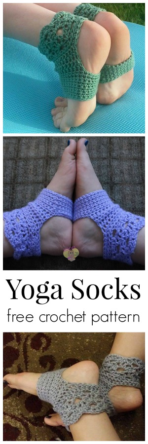 Crochet perfect yoga socks with free pattern