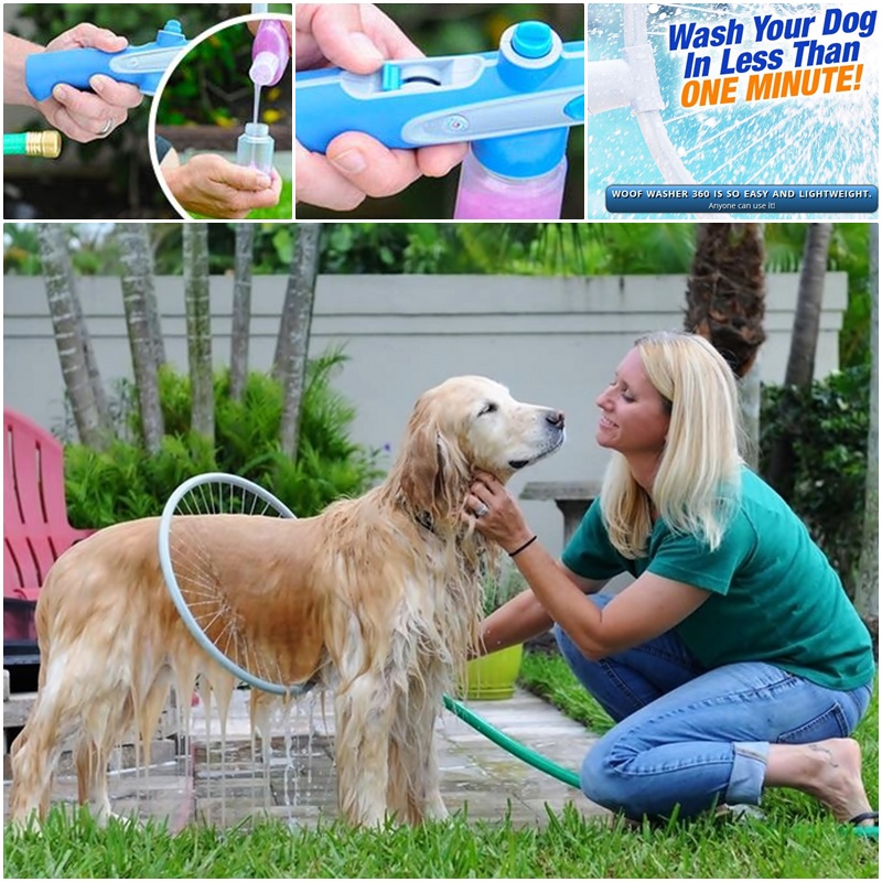 Woof Washer 360 Cleans Your Dog In Under A Minute