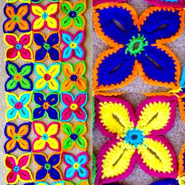 crochet hawaiian flower with free pattern #crochet # free #pattern # hawaiian #flower