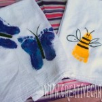 diy Creative-Footprint-Butterfly-bee ideas