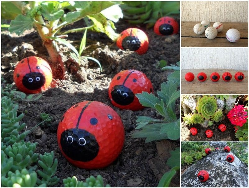 diy Golf Ball Ladybugs craft