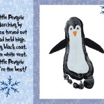 footprint-card penguin craft idea